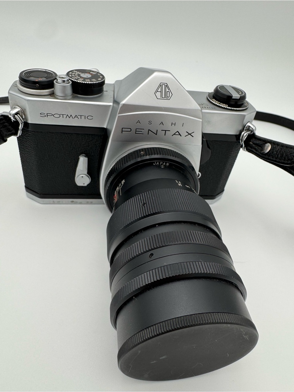 Asahi Pentax Spotmatic 35mm Film Camera in Silver & Black